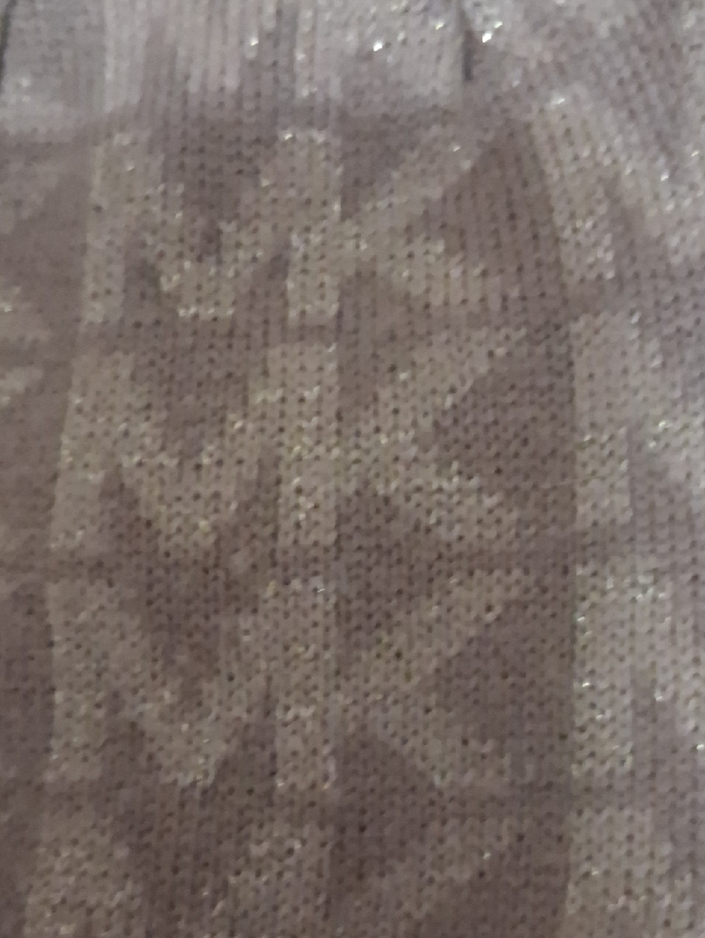 Michael Kors Tan/Beige/Gold Threading MK Logo Knit Cuff Beanie-Barely Worn, O/S - Picture 6 of 6
